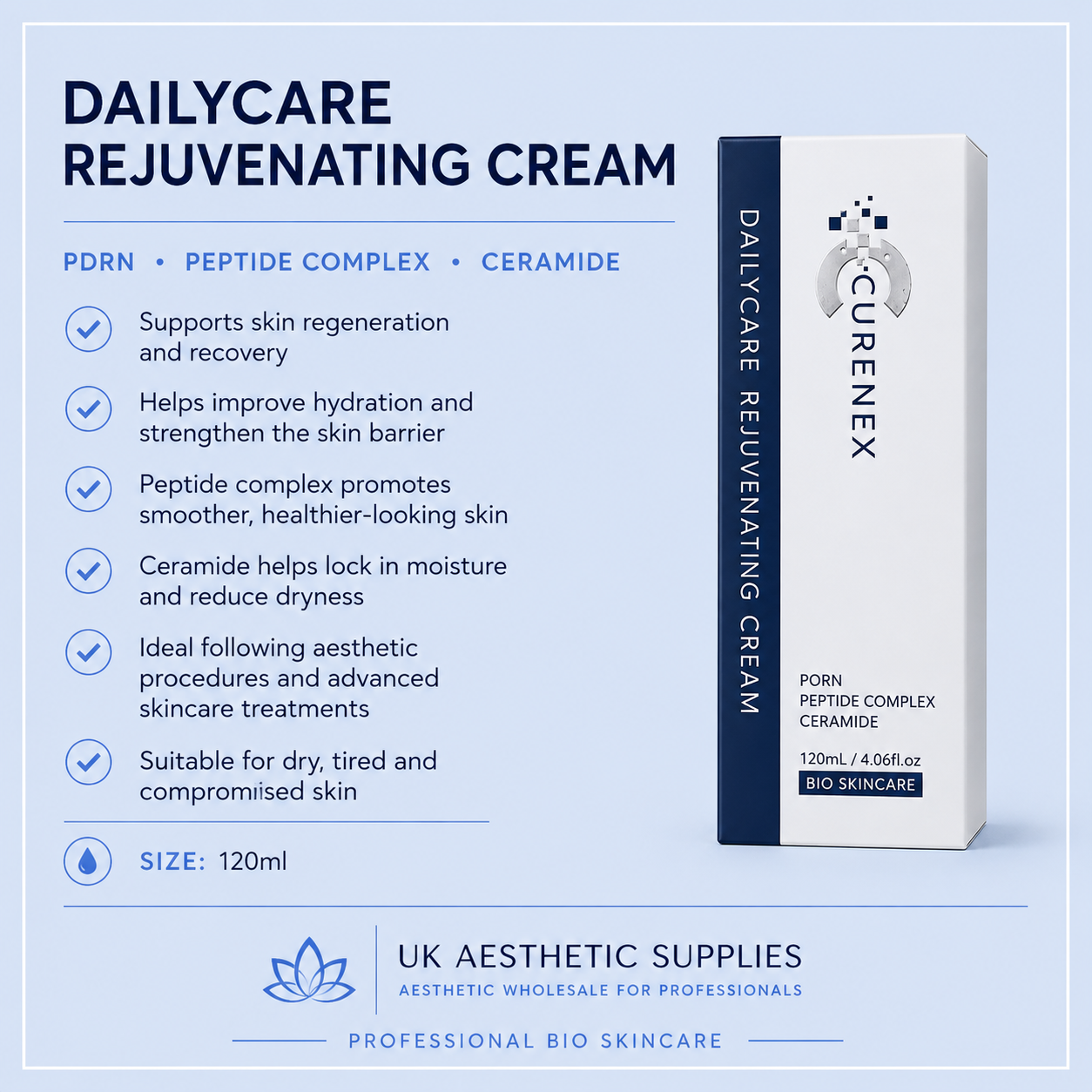 Curenex Dailycare Rejuvenating Cream PDRN (120ml)